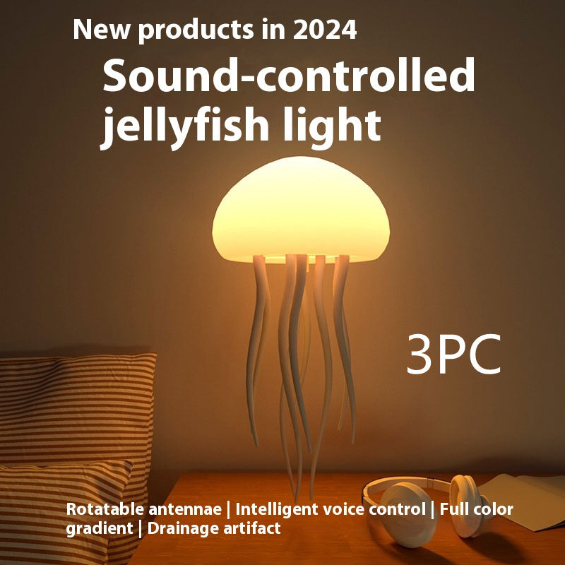 Jellyfish Mood Lampe – LED Jellyfish Nachtlicht für Nachttisch & Schreibtisch 🌊💡